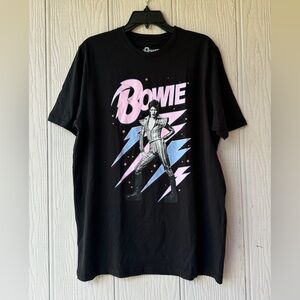 David Bowie Lightning Bolts Graphic Tee